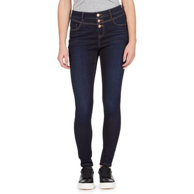Red Herring Dark blue 'Carly' high-waisted skinny jeans